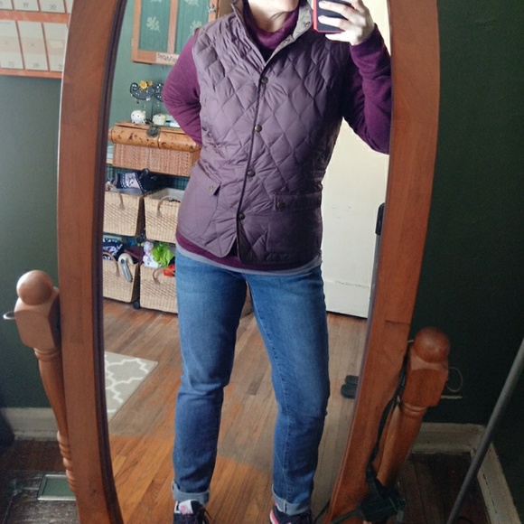 Eddie Bauer purple down vest - Picture 3 of 7